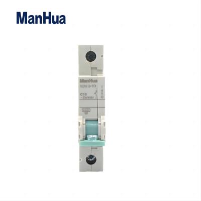 5SJ6110-7CR MCB Single Pole C Curve 16A 25A 63A 1P Breaking Capacity 6KA Miniature Circuit Breaker LOW Heat Rising AC230V DIN Rail